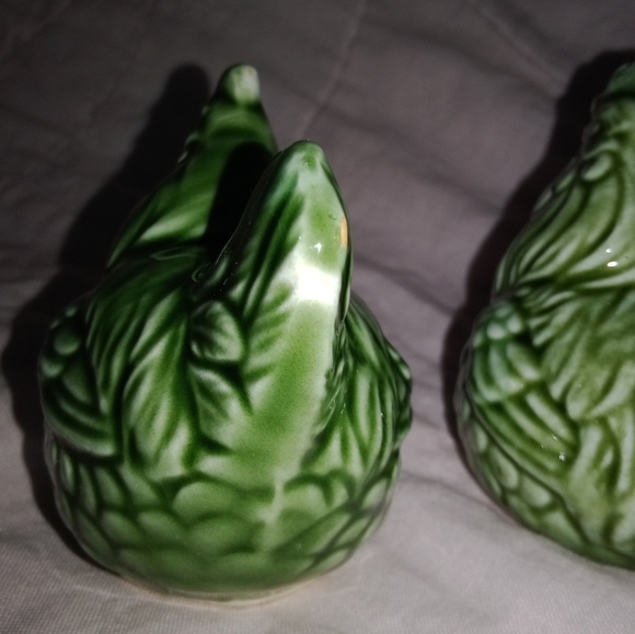 Vintage Japan Rooster Hen Salt Pepper Shakers Toothpick Holder - Picture 5 of 16